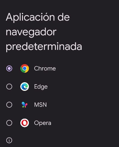 Navegador predeterminado